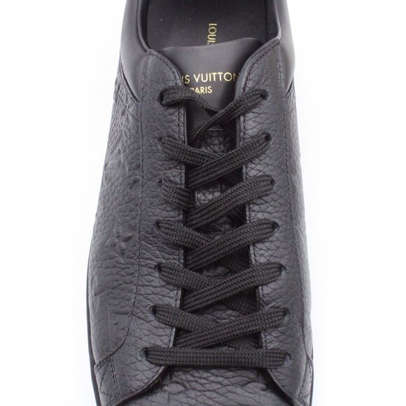 NWOB Louis Vuitton Luxembourg Monogram Embossed Leather Sneakers in Black US 9.5 - Picture 11 of 16